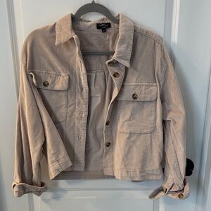 Corduroy Light Tan Utility Jacket